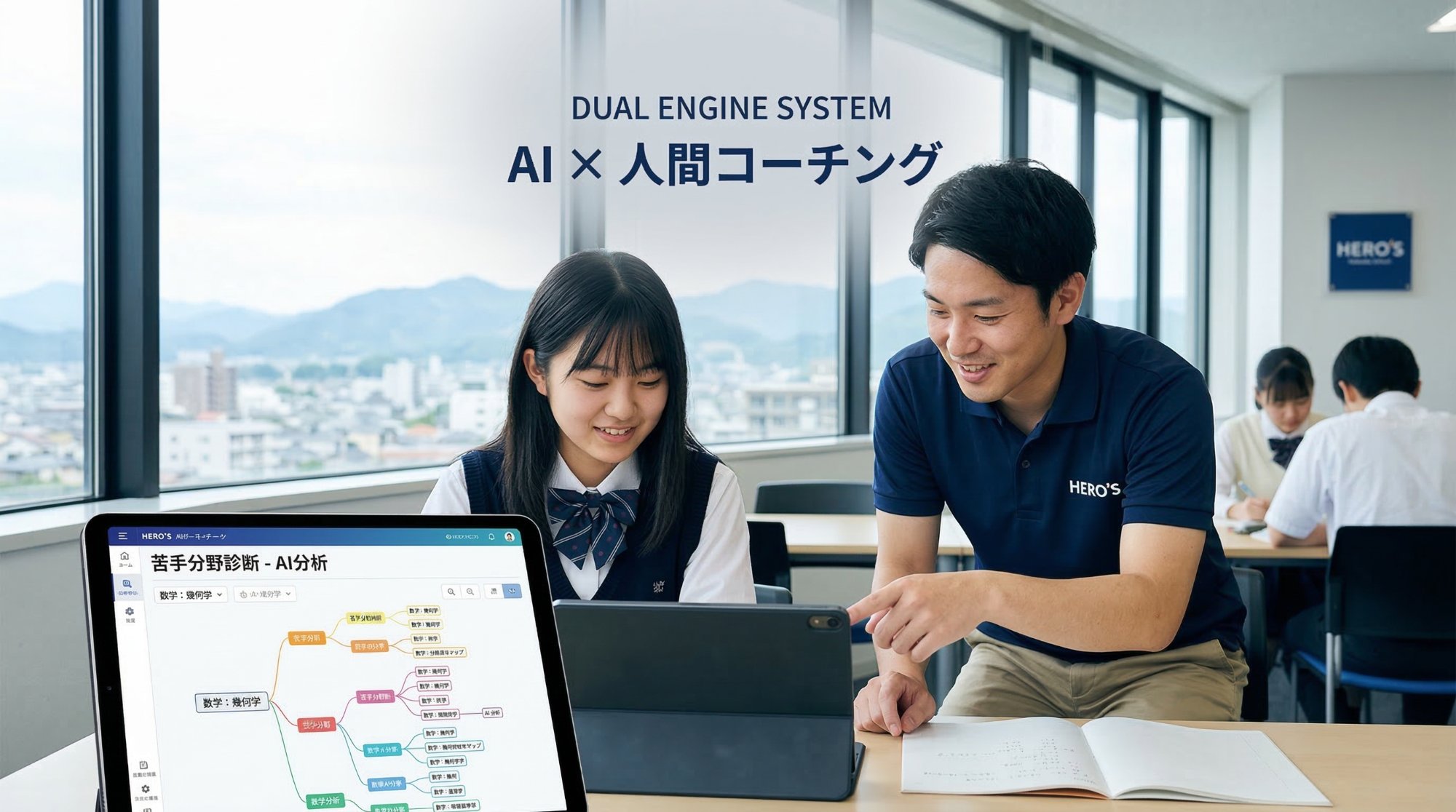 AI教材で学ぶ生徒