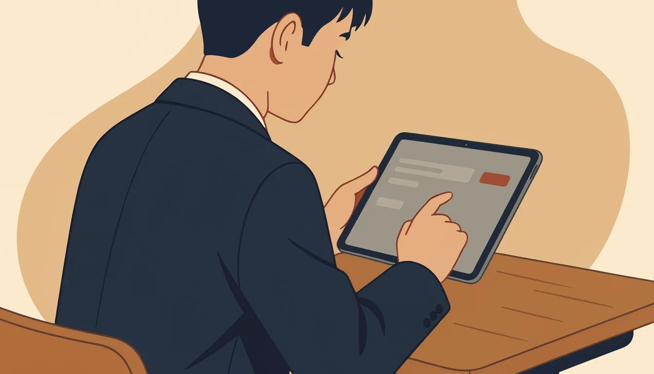 atama+などAI教材で個別最適化された学習を進める延岡市の中学生